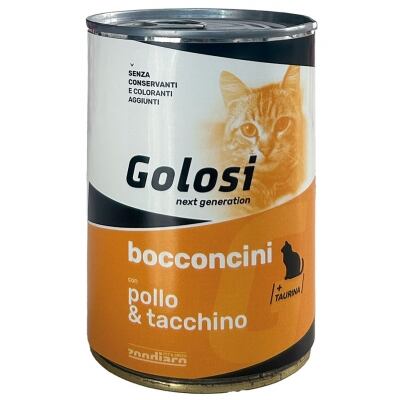 Alimento completo ricco in Salmone Fresco con Trota Fresca e Aringa Fresca con Patate per il gatto adulto.
